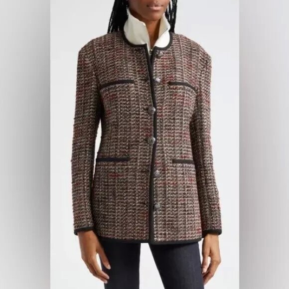 Veronica Beard Jackets & Blazers - Veronica Beard Watkins Dickey Jacket , Tweed Jacket, Grey Multi